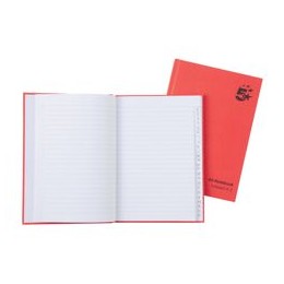 5 Star Manuscript Book Casebound 70gsm Ruled and Indexed 192 Pages A5 [Pack 5]