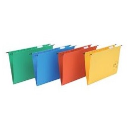 5 Star Suspension Files Manilla Wrapover Bar Tabs and Inserts Foolscap Green Ref 100331408 [Pack 50]