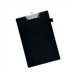 5 Star Standard Clipboard with PVC Cover Foolscap Black