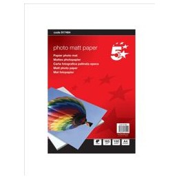 5 Star Inkjet Paper Matt 165gsm A4 White [100 Sheets]
