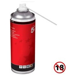 5 Star Air Duster Can HFC Free Compressed Gas Flammable 400ml [Pack 4]
