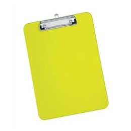 5 Star Clipboard Plastic Durable with Rounded Corners A4 Lime Green