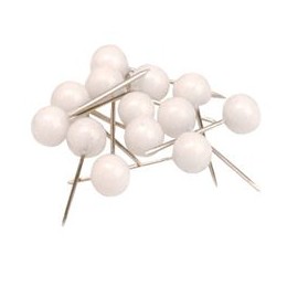 5 Star Map Pins 5mm Head White [Pack 100]