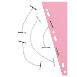 5 Star Treasury Tags Elastic 76mm White [Pack 100]