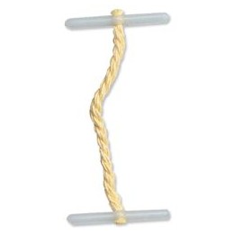5 Star Treasury Tags Plastic-ended 51mm Yellow [Pack 100]