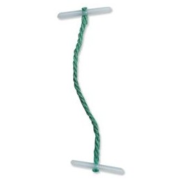 5 Star Treasury Tags Plastic-ended 76mm Green [Pack 100]