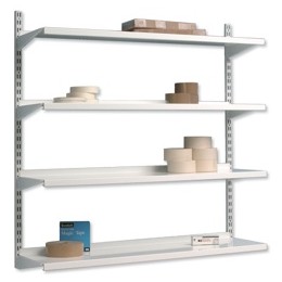Trexus Top Shelf Shelving Unit System 4 Shelves Wall-mounted W1000xD270xH1048mm Metal