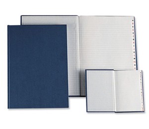 Contract Manuscript Book Casebound 70gsm Ruled Indexed A-Z 190 Pages A4 Ref E68940 [Pack 5]