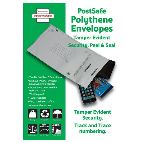 Postsafe Tamper Evident Envelopes C5 White Pack of 20