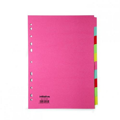 Initiative Divider A4 Manilla 10 Part Multi-Coloured