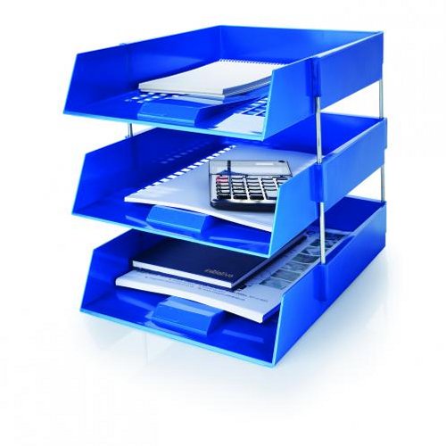 Initiative Plastic Letter Tray Blue alternative image 1