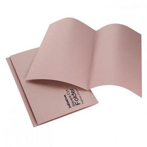 Initiative Square Cut Folders Mediumweight Foolscap Buff [Pack of 100]