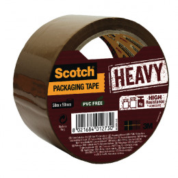 Scotch Heavy Duty 50mmx50m Brown Packaging Tape