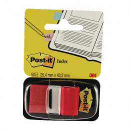 Post-It Index Tabs 25mm Red [Pack of 12]