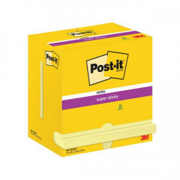 Post-It Super Sticky 76x127mm 90 Sheets Canary Yellow [Pack of 12]