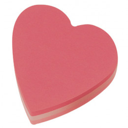 Post-It Cube Heart Pink [Pack of 12]