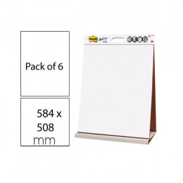 3M Post-It Table Top Easel Pad [Pack of 6]