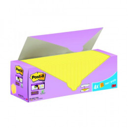 Post-It Super Sticky Notes Canary Yellow Cabinet 76x76mm [Pack of 24]