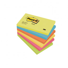 Post-It Energy Colour Notes 76x127mm [Pack of 6]
