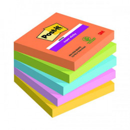 Post-It Super Sticky Notes Boost 76x76mm 90 Sheet [Pack of 5