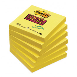 3M Post-It Super Sticky Notes 76x76mm Yellow
