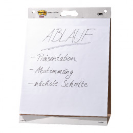 Post-it Super Sticky Plain White Easel Pad 30 Sheets 635x762mm [Pack of 6]