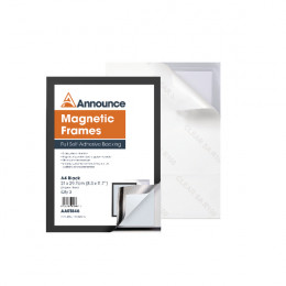 Announce Magnetic Frames A4 Black [Pack of 2]