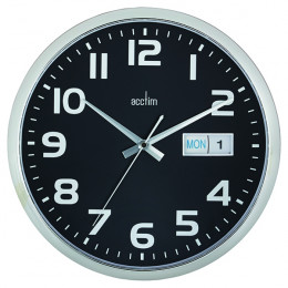 Acctim Supervisor Wall Clock Black
