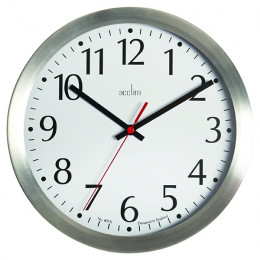 Acctim Javik 10 Inch Wall Clock Aluminium