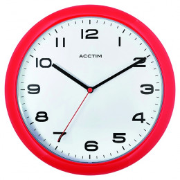 Acctim Aylesbury Wall Clock Red