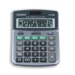 Aurora 12 Digit Semi Desktop Calculator DT398