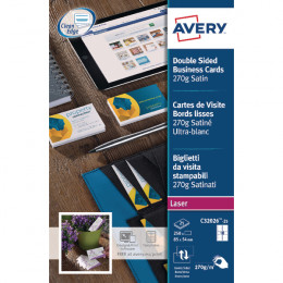Avery Quick and Clean Matt Business Cards 8/Sheet 85x54mm [25 Sheets]