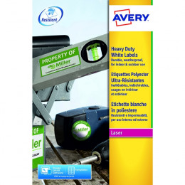 Avery Laser Labels Heavy Duty 21/Sheet White [20 Sheets]