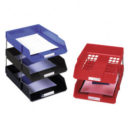 Avery Desktop Wide Entry Tray Set Black