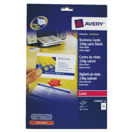 Avery Quick and Clean Business Cards 220g 10/Sheet White [25 Sheets]