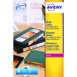 Avery Laser Labels 10/Sheet 70x52mm Diskette L7666 [25 Sheets]