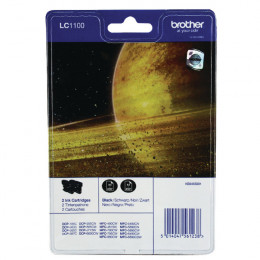 Brother LC1100BK Standard Black Cartridge Twin Pack