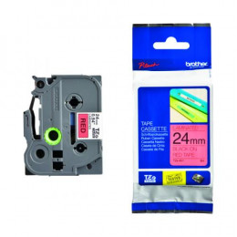 Brother TZE451 Black on Red 8m x 24mm Gloss Tape