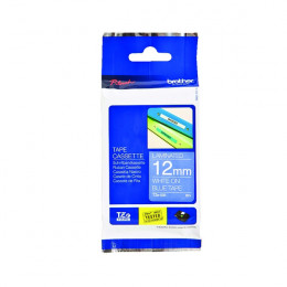 Brother P-Touch Tape 12mm White-on-Blue
