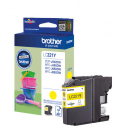 Brother LC221Y Standard Yield Yellow Ink Cartridge