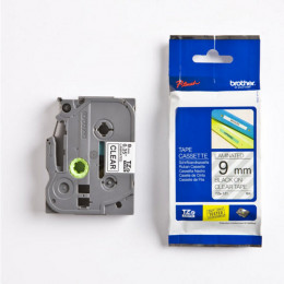 Brother P-Touch TZ Tape 9mm Black on Clear