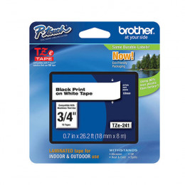 Brother P-Touch TZ Tape 12mm Blue on White