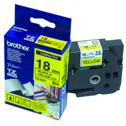 Brother P-Touch TZ Tape 18mm Black on Yellow