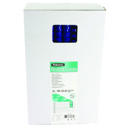 Fellowes Plastic Comb 16mm Blue A4 [Pack of 100]