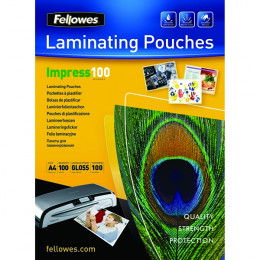 Fellowes Glossy Laminating Pouch A4 200 micron [Pack of 100]