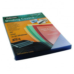 Fellowes Transparent Plastic Covers 200mic [Pack of 100]