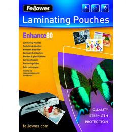 Fellowes A4 80 micron Enhance Laminating Pouches [Pack of 25]