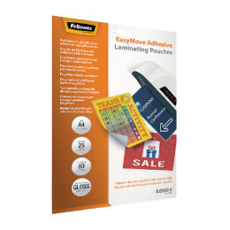 Fellowes Easymove Adhesive Pouch A4 [Pack of 25]