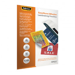 Fellowes Easymove Adhesive Pouch A3 [Pack of 25]