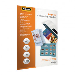 Fellowes Easyfold Laminate Pouch A4 [Pack of 25]